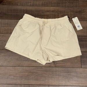 CALIA Women's High Waisted Utility Board Short Light Sand UPF50+ New Size Small